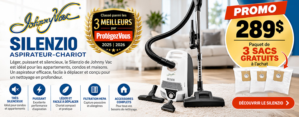 Johnny Vac Silenzio - Aspirateur chariot