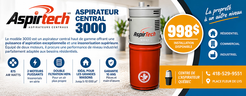 Aspirtech 3000 - Aspirateur central